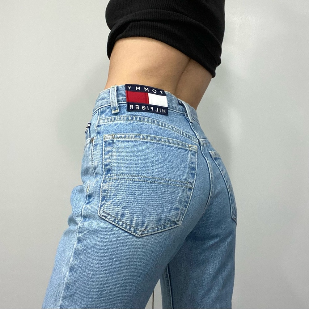 Tommy Hilfiger Vintage ‘98 High Rise Slim Straight Leg Jeans Size 3 - Picture 3 of 11